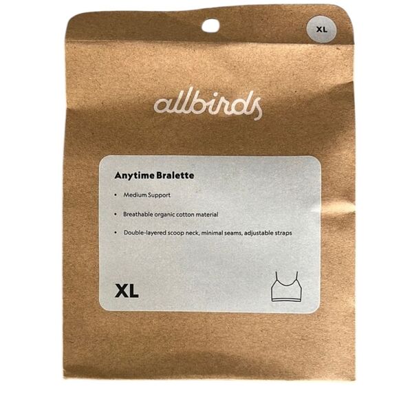 Lot Of 2 NEW Allbirds Anytime Bralette Light Grey Medium Support Size XL - Picture 4 of 7